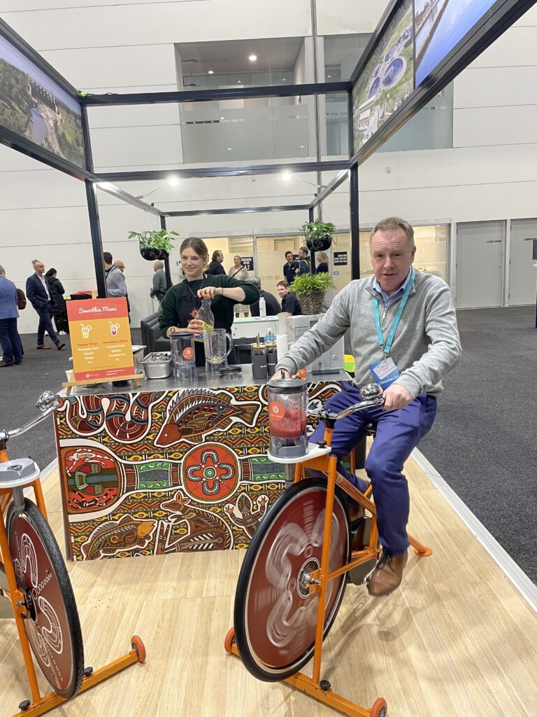 bike n blend smoothie bikes at the NAIDOC community event